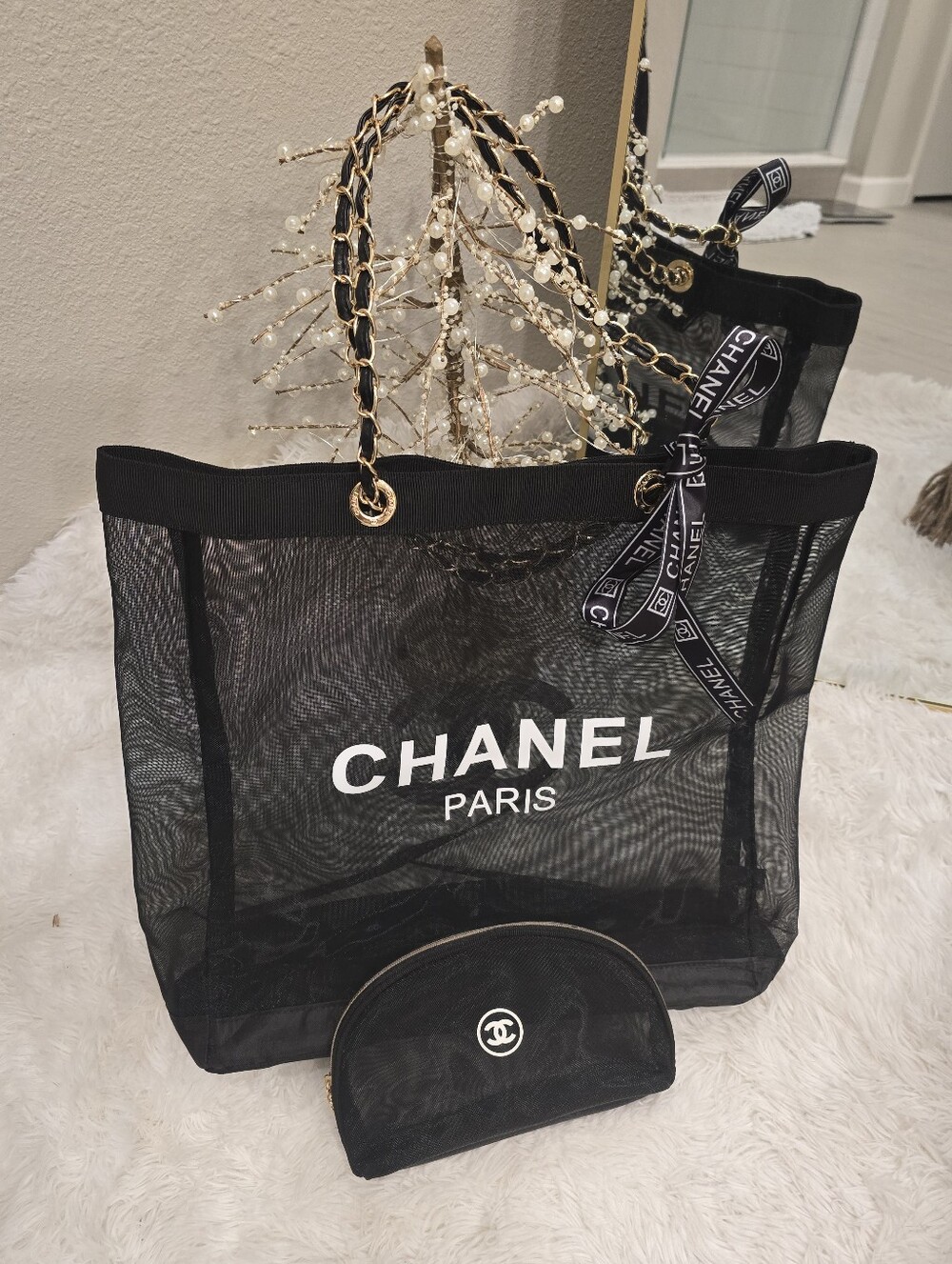 Chanel Beauty New Mesh Tote Bag